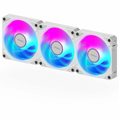 Aorus EZ CHAIN FAN 120 ICE (3-Pack) - 4.72" (120 mm) Maximum Fan Diameter - 3 x Fan(s) - 60 CFM (101.94m³/h) Maximum Airflow - 2000 - (Fleet Network)