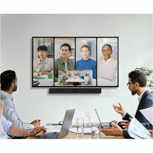 Yealink 1206675 MeetingBar A40 Video Conferencing Bar - 48MP Dual Camera - 4K 60fps - 120° FOV - Android 13 - Wall/Desktop Mount - Small/Medium Rooms