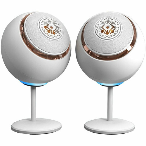 Creative Pebble Nova 2.0 Bluetooth Speaker System - 50 W RMS - White - 55 Hz to 20 kHz - 1 (Fleet Network)