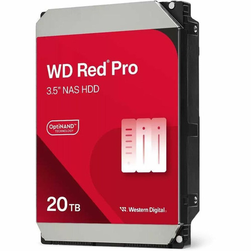 WD Red Pro WD202KFGX 20 TB Hard Drive - 3.5" Internal - SATA - Conventional Magnetic Recording (CMR) Method - NAS Device Supported - - (Fleet Network)