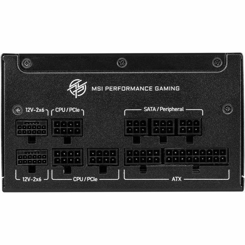 MSI MPG Internal 1000 Watt Power Supply Active Cooling Reliable Multi Rail Output Input AC DC kW SB V MPGA1000GSPCIE5