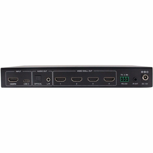 Tripp Lite series 1x4 Video Wall Controller - 4K 60 Hz, 1 HDMI/USB-C Input, 4 HDMI Outputs, HDR, 4:4:4 - 3840 x 2160 - 4K, 4K UHD - 1 (B119-1X4-4K6-VW)