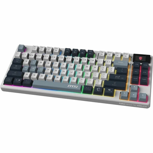 MSI FORGE GK600 TKL Tri-Mode Wireless Keyboard Tenkeyless 80 Percent Hot Swap PCB KTT Linear Switches Bluetooth FORGEGK600B