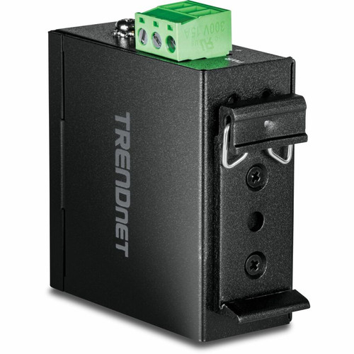 TRENDnet TI-FGSC Hardened Industrial 1000Base-LX Multi-Mode SC Fiber Converter - 1km - 1x RJ-45 - 1x SC Duplex - DIN Rail Mountable