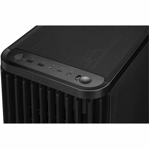Asus PROART PA401 WOOD TG PWM BLACK ProArt PA401 Wood Edition ATX Case - Tempered Glass Panel - Wood Accents - 4 Drive Bays - 2 x 160mm PWM Fans