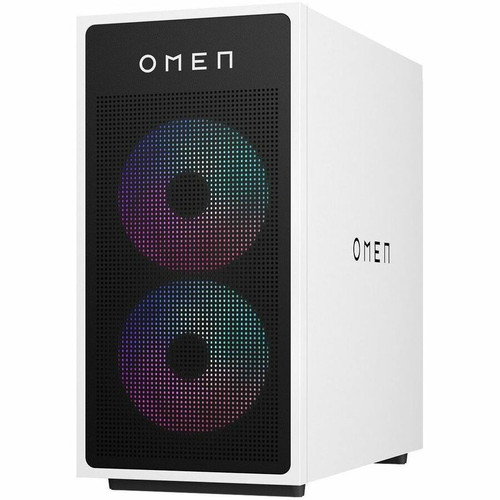 OMEN OMEN 35L GT16-0000i GT16-0019 Gaming Desktop Computer - AMD Ryzen 5 8500G - 16 GB - 1 TB SSD - Tower - Ceramic White Metal, Clear (AQ9Y4AA#ABL)