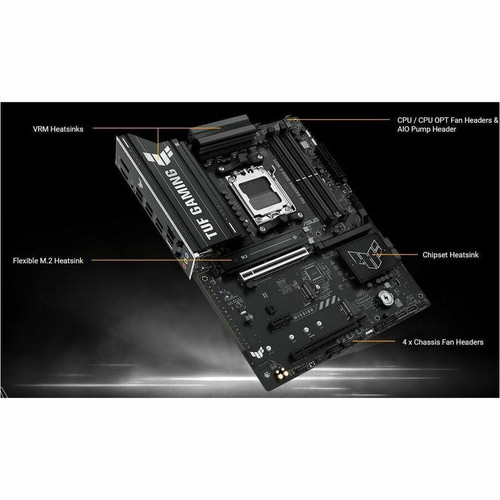 TUF GAMING B850-E WIFI Gaming Desktop Motherboard - AMD B850 Chipset - Socket AM5 - ATX - Ryzen 7, Ryzen 9 Processor Supported - 256 - (TUF GAMING B850-E WIFI)