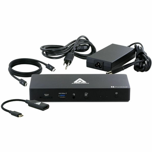 Apricorn Aegis Thunderbolt 4 Docking Station - for Notebook, Tablet, Cellular Phone, Mouse, Keyboard, Speaker, Headphone, Microphone, (ATB4DS)