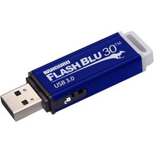 Kanguru_FlashBlu30trade_USB30_Flash_Drive_with_Physical_Write_Protect_Switch_16G_-_16_GB_-_USB_30_-_145_MBs_Read_Speed_-_45_MBs_ALK-FB30-16G