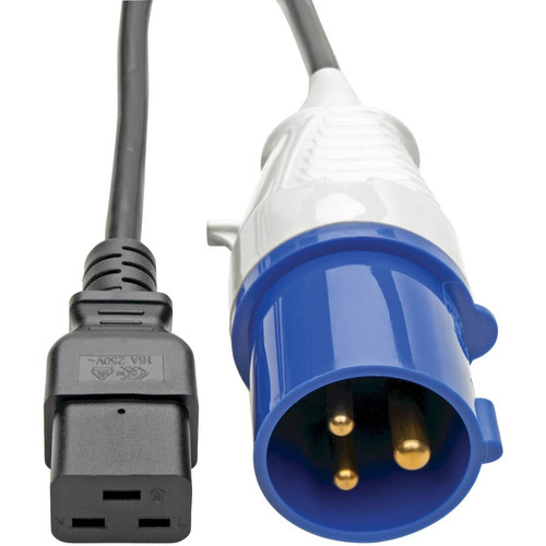 Tripp Lite 10ft Power Cord Extension Cable IEC309 to C19 Heavy Duty 16A 10' - 250 V AC / 16 A - Black - 10 ft (3.05 m) Cord Length - (Fleet Network)