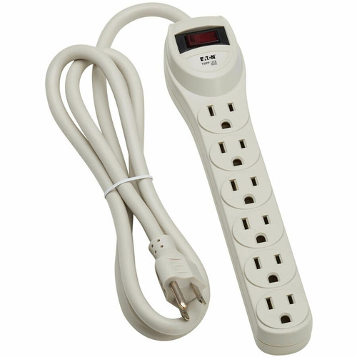 Tripp Lite by Eaton PS-6 Tripp Lite Industrial Power Strip - 6 Outlets - NEMA 5-15P Plug - 4 ft Cord - 15A 120V AC - Gray