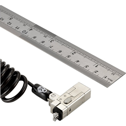 Kensington K65025WW Slim NanoSaver 2. 0 Portable Keyed Laptop Lock - 5. 9 ft Cable - Silver - Carbon Steel