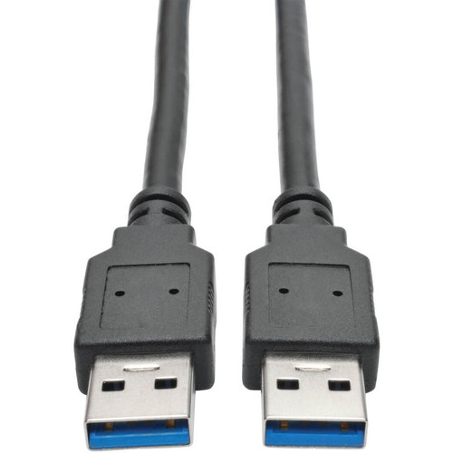 Tripp Lite series USB 3.0 SuperSpeed A/A Cable (M/M), Black, 3 ft - 3 ft (0.91 m) USB Data Transfer Cable for Notebook, Tablet, - End: (Fleet Network)