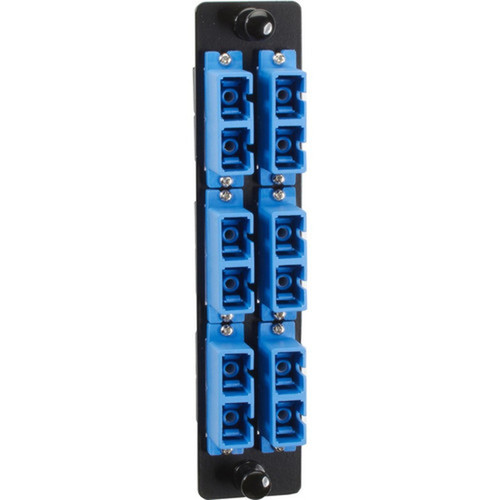 Black_Box_High-Density_Adapter_Panel_Ceramic_Sleeves_6_SC_Duplex_Pairs_Blue_-_6_x_SC_Duplex_-_6_Ports_-_6_x_RJ-11_-_6_x_Duplex_JPM461C