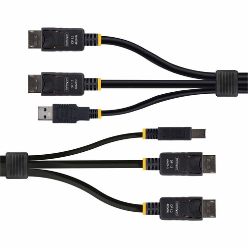 StarTech Dual-DisplayPort And USB KVM Combo Cable 4K Universally Compatible For Switches StarTech.com A DDU1226-KVM-CABLE