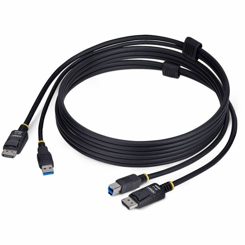 StarTech.com 6ft (1.8m) DisplayPort and USB 5Gbps KVM Cable, 4K 60Hz, Universally Compatible DP 1.2/USB 3.0 Combo Cable for KVM - KVM (Fleet Network)