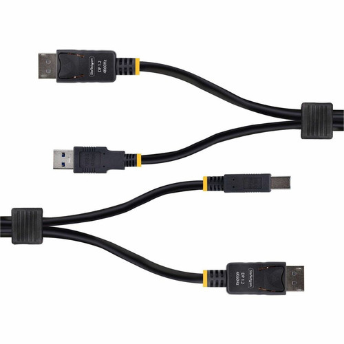 StarTech. com DU12210-KVM-CABLE DisplayPort 1. 2 & USB 3. 0 Combo Cable - 10ft - 3m - 4K 60Hz - HDR10 - 5Gbps for KVM Switches