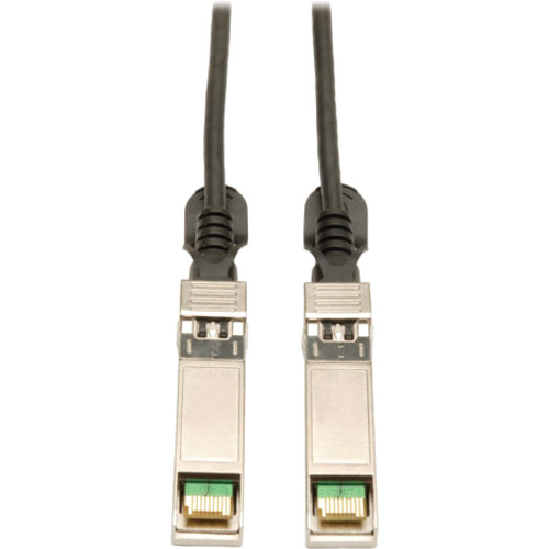Tripp Lite series 3M (10 FT.) Black SFP+ 10Gbase-CU Twinax CopperCable - 10 ft (3.05 m) SFP+ Network Cable for Network Device - First (Fleet Network)
