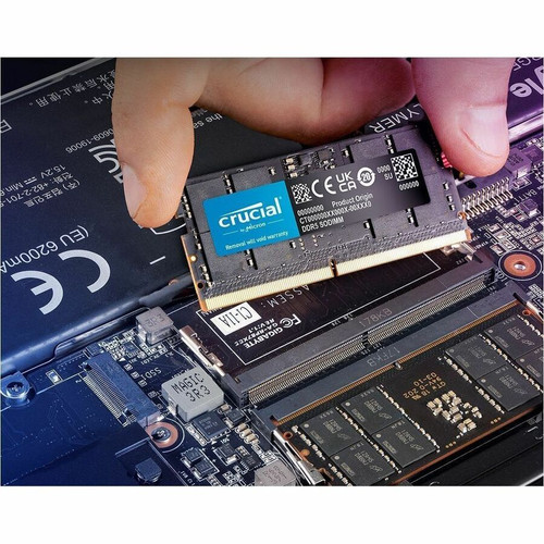 Crucial 64GB DDR5-5600 SODIMM - For Notebook, Motherboard, Desktop PC - 64 GB - DDR5-5600/PC5-44800 DDR5 SDRAM - 5600 MHz - CL46 - V - (CT64G56C46S5)