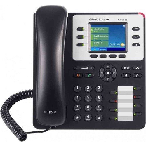 Grandstream GXP2130 IP Phone - Wall Mountable - 3 x Total Line - VoIP - Speakerphone - 2 x Network (RJ-45) - USB - PoE Ports - Color - (Fleet Network)