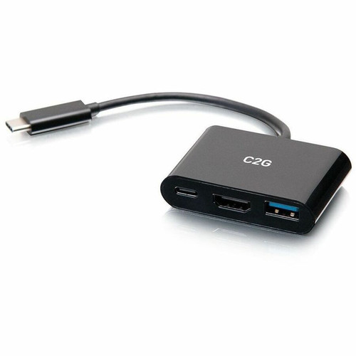 C2G USB C Portable Laptop Dock with HDMI, USB-A, USB-C - 4K 30Hz - for Notebook, Tablet PC - Charging Capability - USB Type C - 4K - x (Fleet Network)
