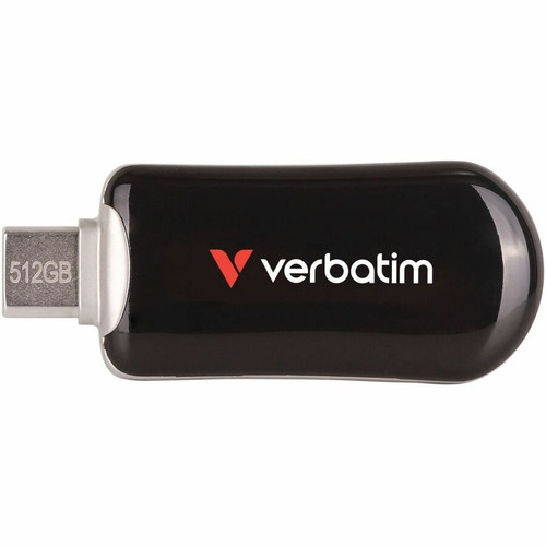 Verbatim 30227 Plectra USB-C Flash Drive - 512GB - USB 3.2 Gen 1 - Black