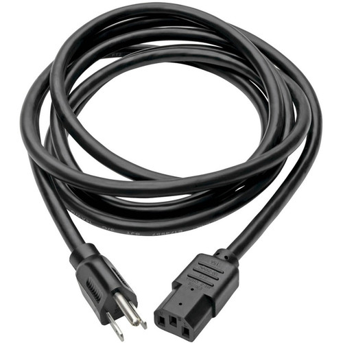 Tripp Lite by Eaton P007-012 Tripp Lite Heavy-Duty Computer Power Cord - 12ft 14AWG 15A 125V AC (NEMA 5-15P to IEC-320-C13) Black