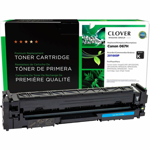 Compatible Clover Technologies 201660P Remanufactured High Yield Black Laser Toner Cartridge for Canon 067HBK (5106C001) - 3130 Pages