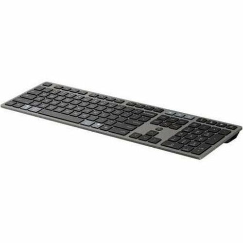 HP 9T5B2AA#ABA 725 Wireless Keyboard - Bluetooth/RF - Full-size - Nightfall Black - 2-Month Battery - CoPilot Keys - USB-C Charging