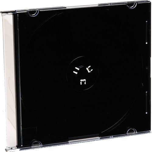 Verbatim 94868 CD/DVD Slim Storage Case - Jewel Case - Black (Fleet Network)