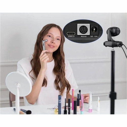 ROCWARE 684514110723 RC310 Video Conferencing Camera - 2.1 Megapixel Full HD 1080p - USB-C - 90° FOV - Auto-focus - PTZ - Built-in Mic