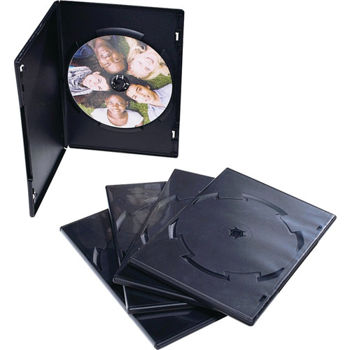 Verbatim CD/DVD Black Video Trimcases - 50pk - 7.50" (190.50 mm) Height x 5.25" (133.35 mm) Width x 0.25" (6.35 mm) Depth - Black (Fleet Network)