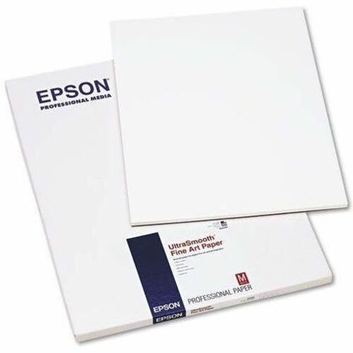 Epson UltraSmooth Fine Art Paper - 17" (431.80 mm) x 22" (558.80 mm) - Smooth - White - 25 Sheet (Fleet Network)