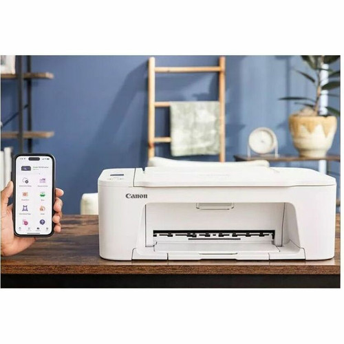 Canon 6671C023 PIXMA TS3720 Inkjet Multifunction Printer - Color - White - 7.7 ppm Mono / 4 ppm Color - 4800 x 1200 dpi - 60-Sheet Capacity - Wired &
