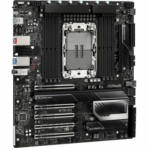 ASRock W790 WS R2.0 Gaming Desktop Motherboard - Intel W790 Chipset - Socket LGA-4677 - Extended ATX - Xeon Processor Supported - 2 TB (Fleet Network)
