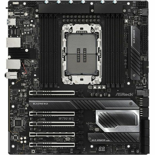 ASRock WS Extended ATX Workstation Motherboard Intel Socket LGA-4677 Xeon Processor Supported W790 WS R2.0 W790 WS R2.0 W790 WS R2.0