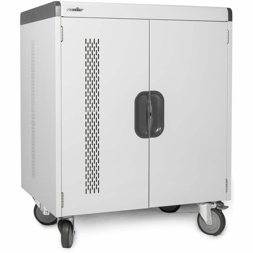Rocstor Volt Charging Cart - 3 Shelf - Push Handle Handle - 4 Casters - Steel - 30" (762 mm) Width x 25.1" (637.54 mm) Depth x 40.7" - (Fleet Network)