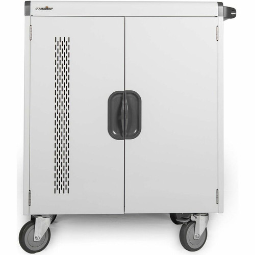 Rocstor Volt Charging Cart - 3 Shelf - Push Handle Handle - 4 Casters - Steel - 30" (762 mm) Width x 25.1" (637.54 mm) Depth x 40.7" - (Fleet Network)
