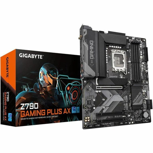 Gigabyte Ultra Durable GAMING PLUS AX ATX Desktop Motherboard Intel Socket LGA-1700 Core And Pentium Compatible Z790 GAMING PLUS Z790 GAMING PLUS AX