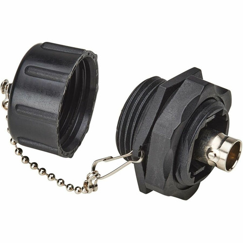 Tripp Lite series Rigid Industrial BNC Adapter (M/F) - IP68, Black - 1x BNC Antenna - Male - 1 x BNC Antenna - Female - Nickel - Gold (A200-FF-BNC)