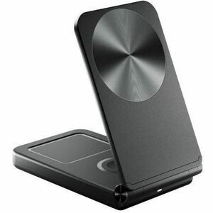 Alogic Yoga 3-in-1 Wireless Charging Stand - For Smartwatch, iPhone, AirPod, Qi-enabled Device, Earbud - 9 V DC, 12 V DC Input - Input (Fleet Network)