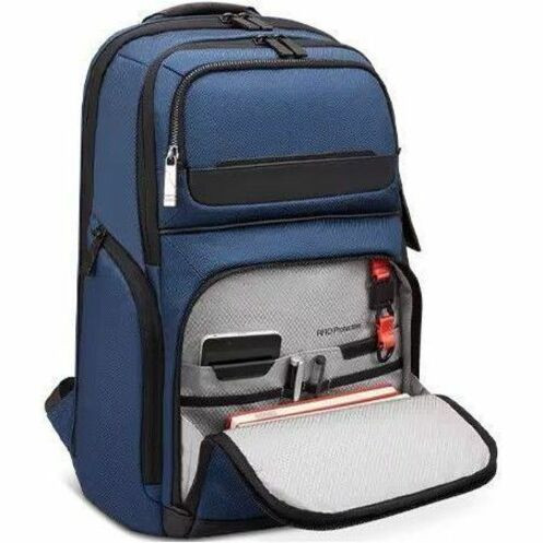 Lenovo Executive Carrying Case (Backpack) for 16" Notebook - Navy - Polyethylene Terephthalate (PET) Body - Polyester, Leather - Plush (Fleet Network)