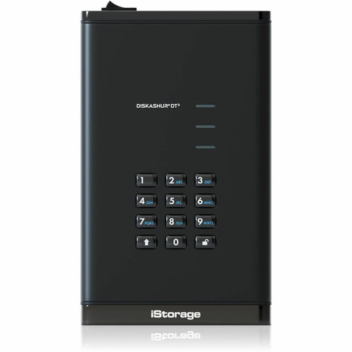 iStorage diskAshur DT3 12 TB Portable Hard Drive - 3.5" External  - Printer, Scanner, Camera Device Supported - USB 3.2 (Gen 1) Type C (Fleet Network)
