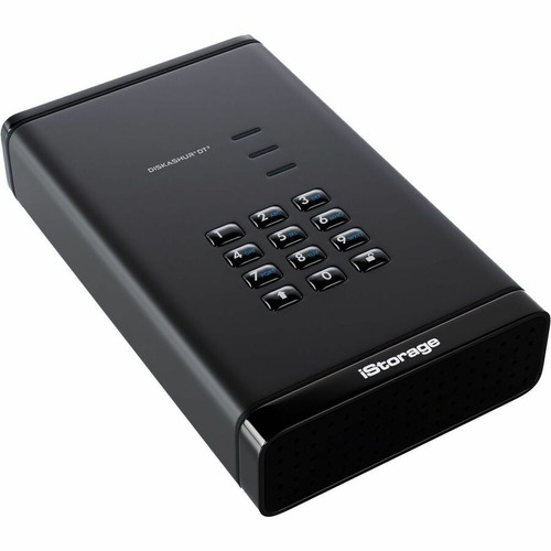 iStorage diskAshur DT3 12 TB Portable Hard Drive - 3.5" External  - Printer, Scanner, Camera Device Supported - USB 3.2 (Gen 1) Type C (IS-DT3-256-12000-F)
