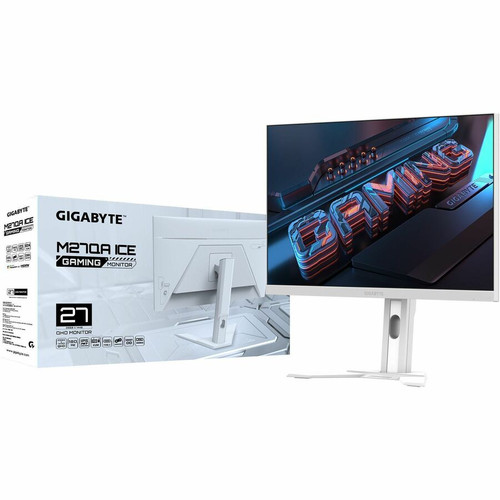 Gigabyte M27QA ICE 27 Class WQHD Gaming LED Monitor Viewable SuperSpeed In Plane Switching SS IPS Edge ICE-SA M27QA ICE-SA M27QA ICE-SA M27QA ICE-SA
