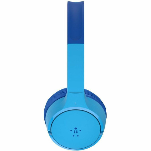 Belkin AUD002btBLV3 SOUNDFORM Mini Headset - Bluetooth/Wired Stereo On-Ear for Kids - 85dB Limit - USB-C Charging - Blue