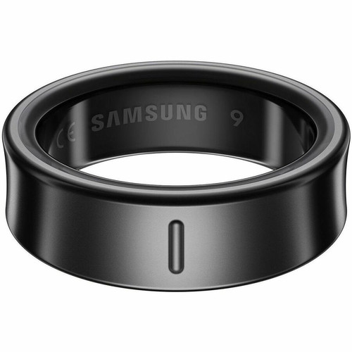 Samsung Galaxy Ring, Size 9, Titanium Black - Android - Accelerometer, PPG Sensor, Temperature Sensor - Sleep Quality, Heart Rate, - - (Fleet Network)