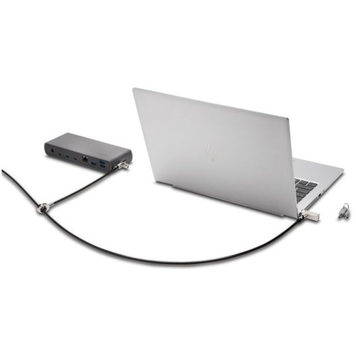 Kensington K65024L Slim NanoSaver 2. 0 Dual Headed Cable Lock - Keyed Alike - 5. 9 ft (1. 80 m) Carbon Steel - For Notebook
