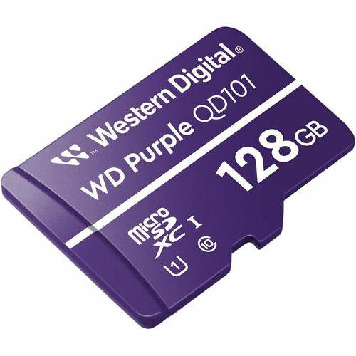 WD Purple 128 GB Class 10/UHS-I (U1) microSDXC - 3 Year Warranty (WDD128G1P0C-85AEL0)