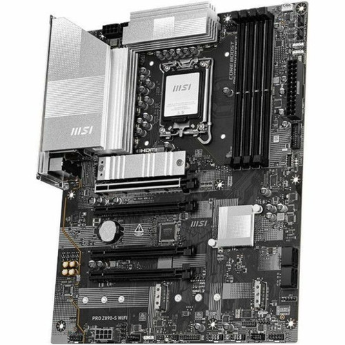 MSI PRO Z890-S WIFI ATX MOTHERBOARD LGA 1851 for Intel Core Ultra CPU - Core Ultra Processor Supported - 256 GB DDR5 SDRAM Maximum RAM (Z890SWIFI)